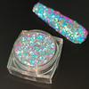 Reflektierendes Glitzerpulver Für Silbernes Reflektierendes Glitzerpulver Nagelkunst Holografische Schimmernde Diamanten Pigment