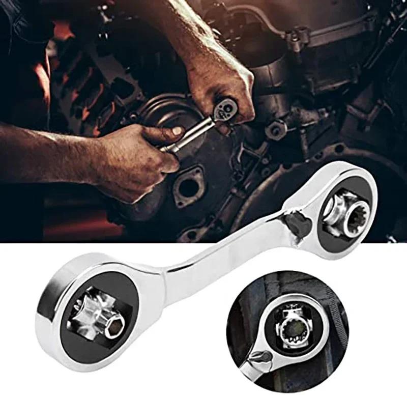 52 in1 Double Head Wrench Socket Wrench Rotary Spanner Work 360 Degree Rotation Spanner Universal Furniture Car Repair Hand Tool