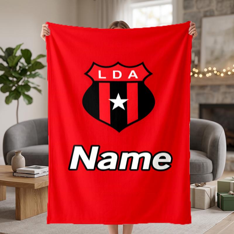 Club Sport La Alajuelense Custom Flannel Blankets Soft Warm Cozy Throws for Home Decor Holiday Gifts