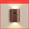 Modern Minimalist Wooden Wall Lamp With Touch Button Control For Bedroom And Living Room Decor
