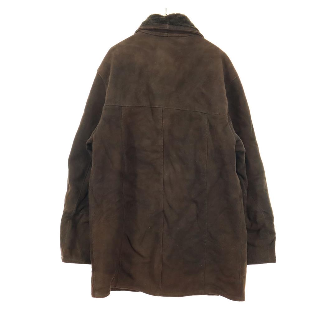 Made In Bulgaria Long Sleeve Mouton Coat S Brown Wool Women Used