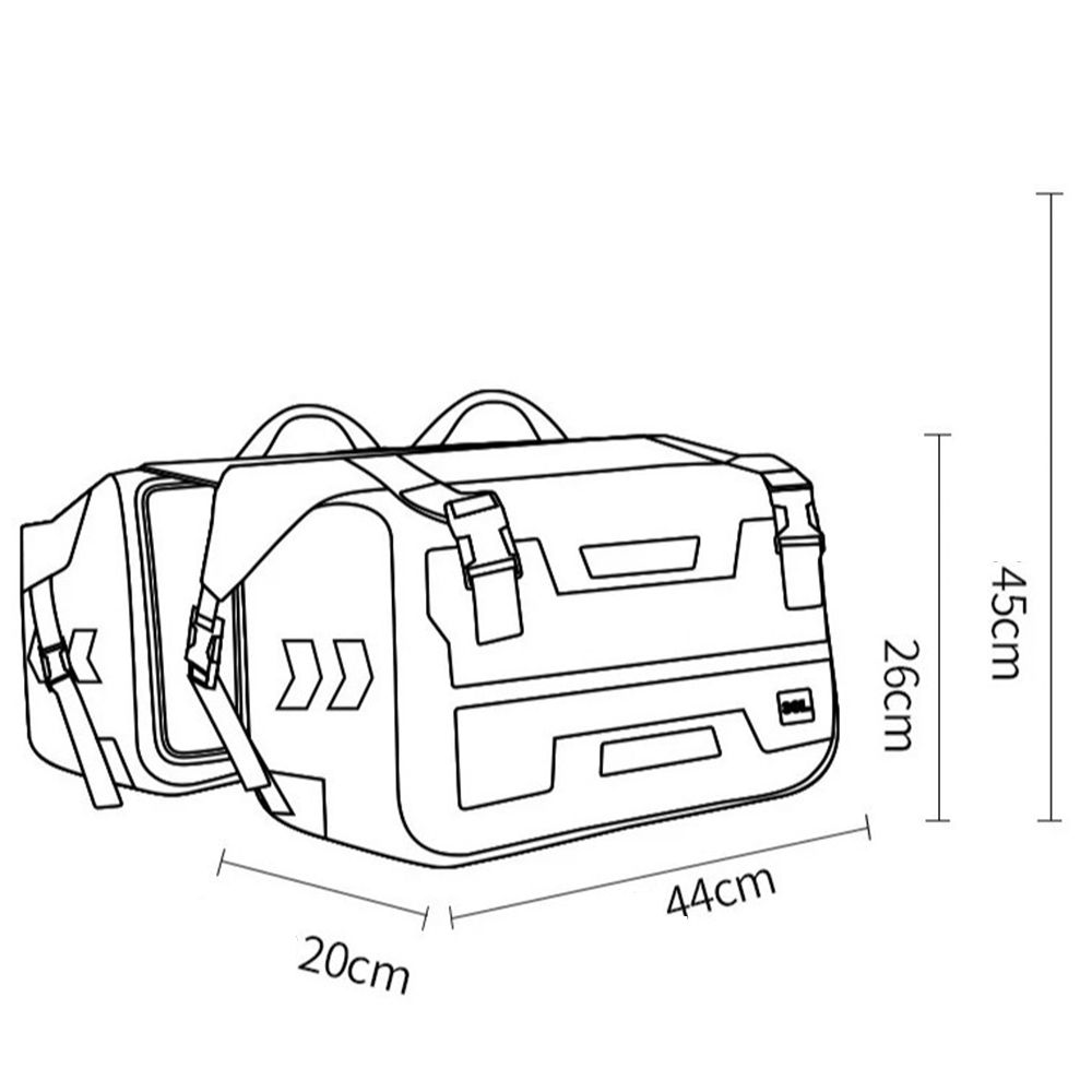 30L*2 Saddle Bag For YAMAHA NAMX 125 155 NMAX125 NMAX155 Motorcycle Waterproof Outdoor Large Capacity Luggage Storage Panniers-