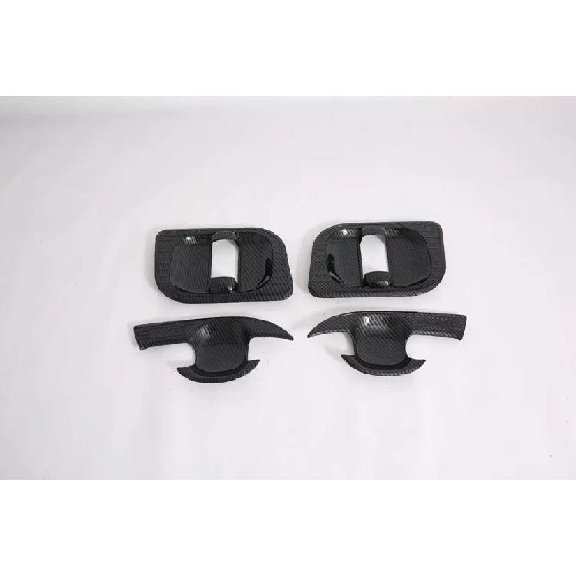 For Toyota HiAce Sixth Generation (H300) - Carbon Fiber Style Door Handle Bowl Cover Cup Cavity Trim