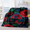 Rose Customize Text Blanket Lightweight Customizable Blanket Comfortable Versatile for Livingroom Office Home Decor Office Chair Four Seasons Universa