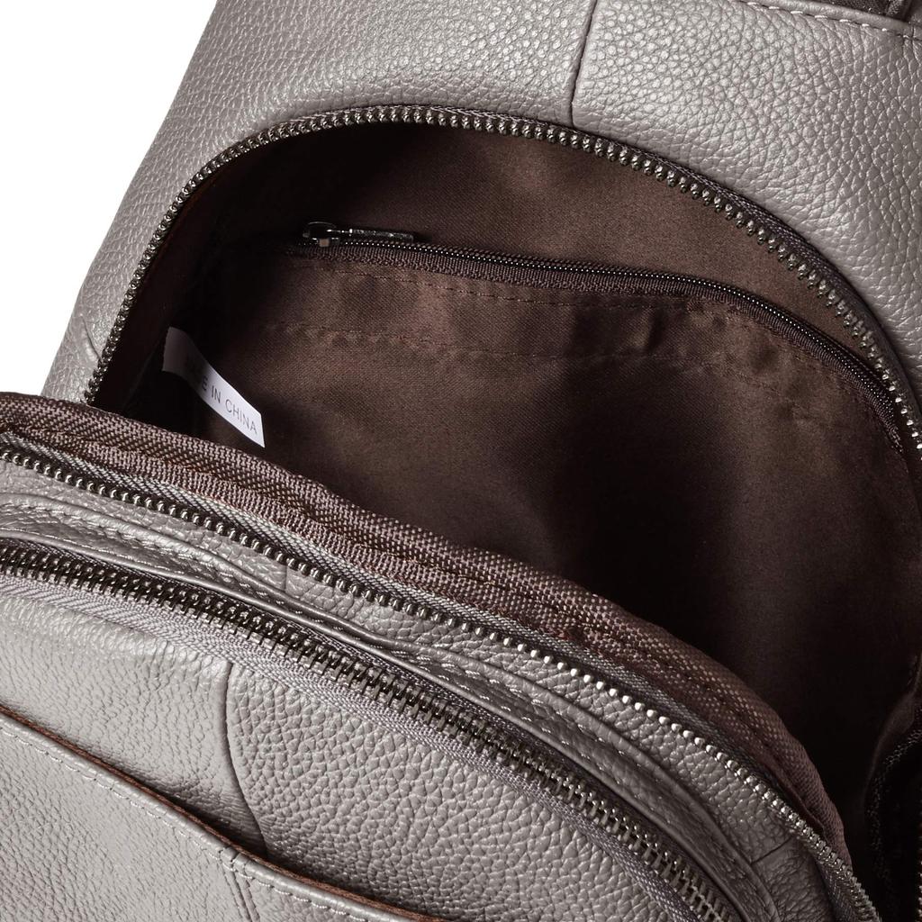 Cowhide Patchwork Backpack GREY [Proud] LR-606