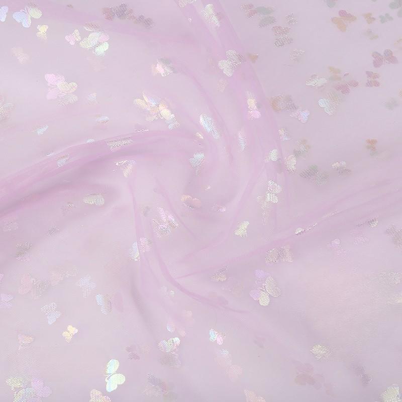 100x150cm Fancy Feather Butterfly Gauze Wedding Dress Shampooy Skirt Gauze Stage Costume Fabric Background Decorative Foil Gauze