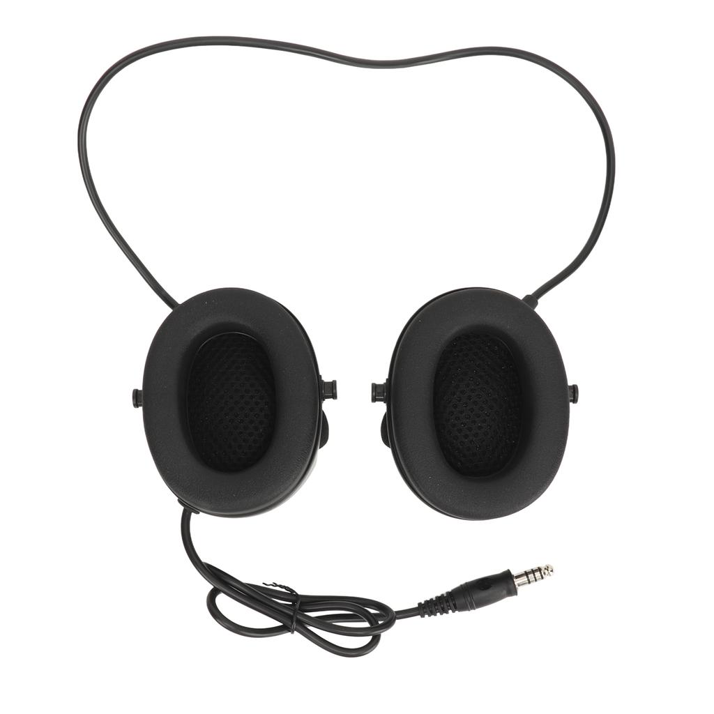 Shooting Headset Hunting Shooting Earmuffs with Microphone for Outdoor Activities Black