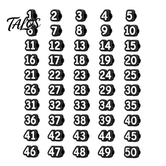 Pencil Identification System 1-20/1-30/1-50 Numbered Toppers, Reusable Classroom Labels Topper for Teachers, Tracking Markers School Organization