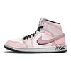 Jordan Air Jordan 1 Abrasion Resistant Abrasion Resistant Mid top Vintage Basketball Shoes Women's Love Pink BQ6472-160(Team400-)