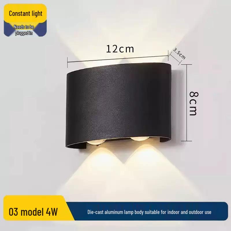 Minimalist Outdoor Wall Light for Courtyard, Corridor, or Bedroom