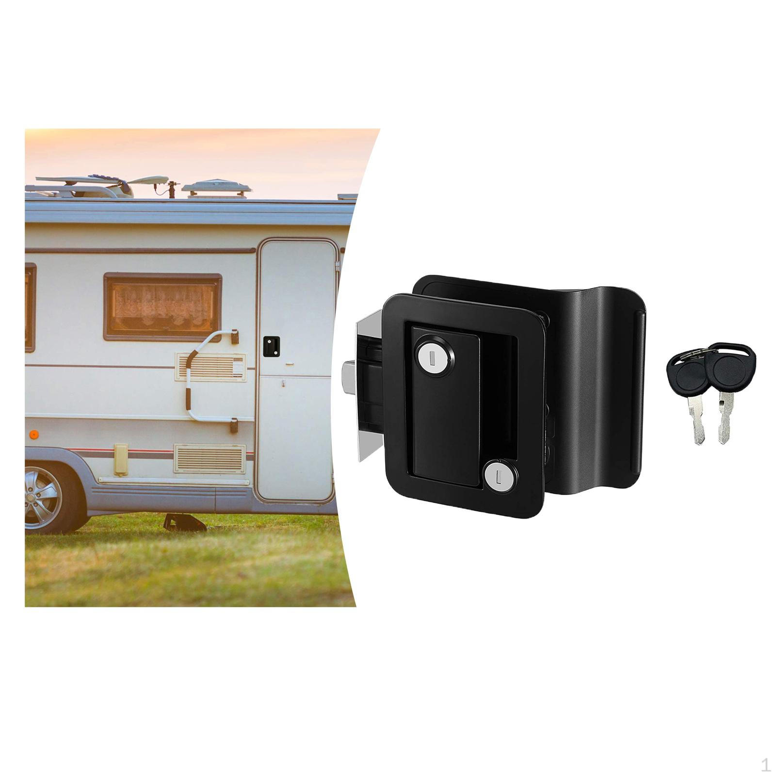 

RV Door Locks Handle Set for Trailers, Install чорний