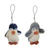 Delicate Penguins Phone Charm Handmade Penguins Phone Strap Plush Material Soft Penguins Phone Jewelry for Keyrings Purses