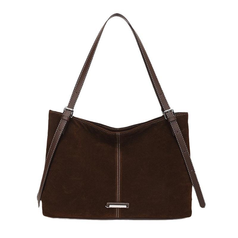 2025 Drive New Retro Matte Flip Splicing Simple Ins Fashion Shoulder Underarm Bag Women's Bag
