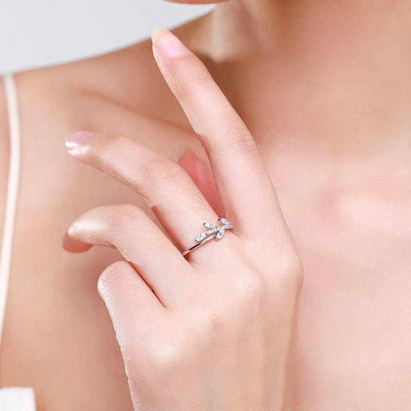 Tancise Classic 925 Sterling Silver  Zircon Ring Ladies Jewelry Wedding Promise Party Gift