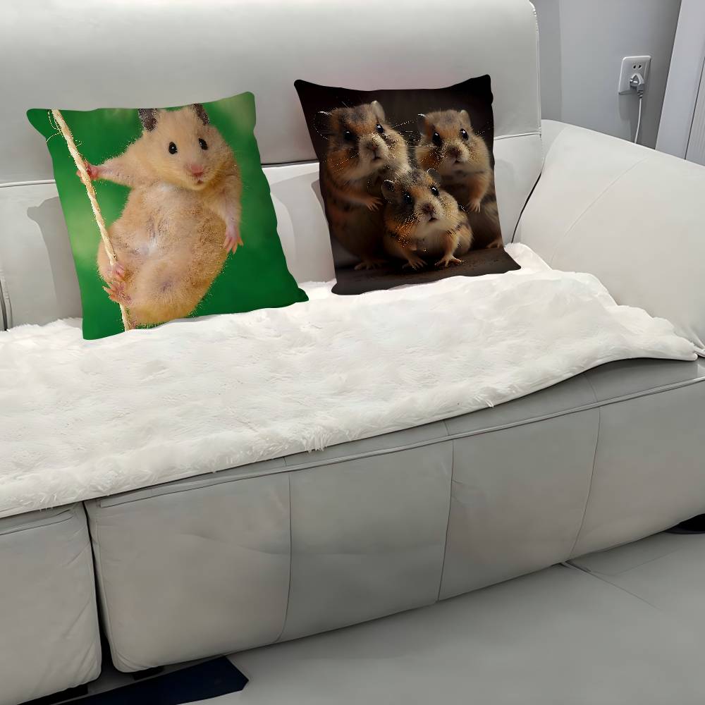 Niedliche Hamster Kissenbezüge Heim Bettwäsche Dekorative Kissenhülle Hochzeit Superweicher Kissenbezug