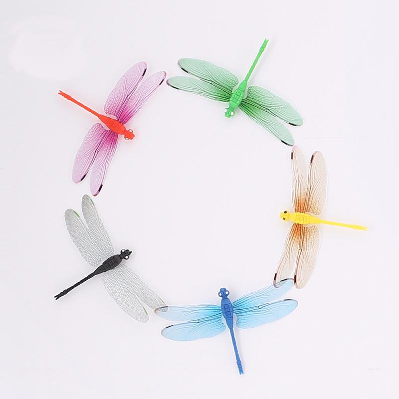 10Pcs/Set 3D Dragonfly Wall Sticker For Wedding Window Gardening Floral Decoration Home Decor 3D Magnet Fridge Stickers