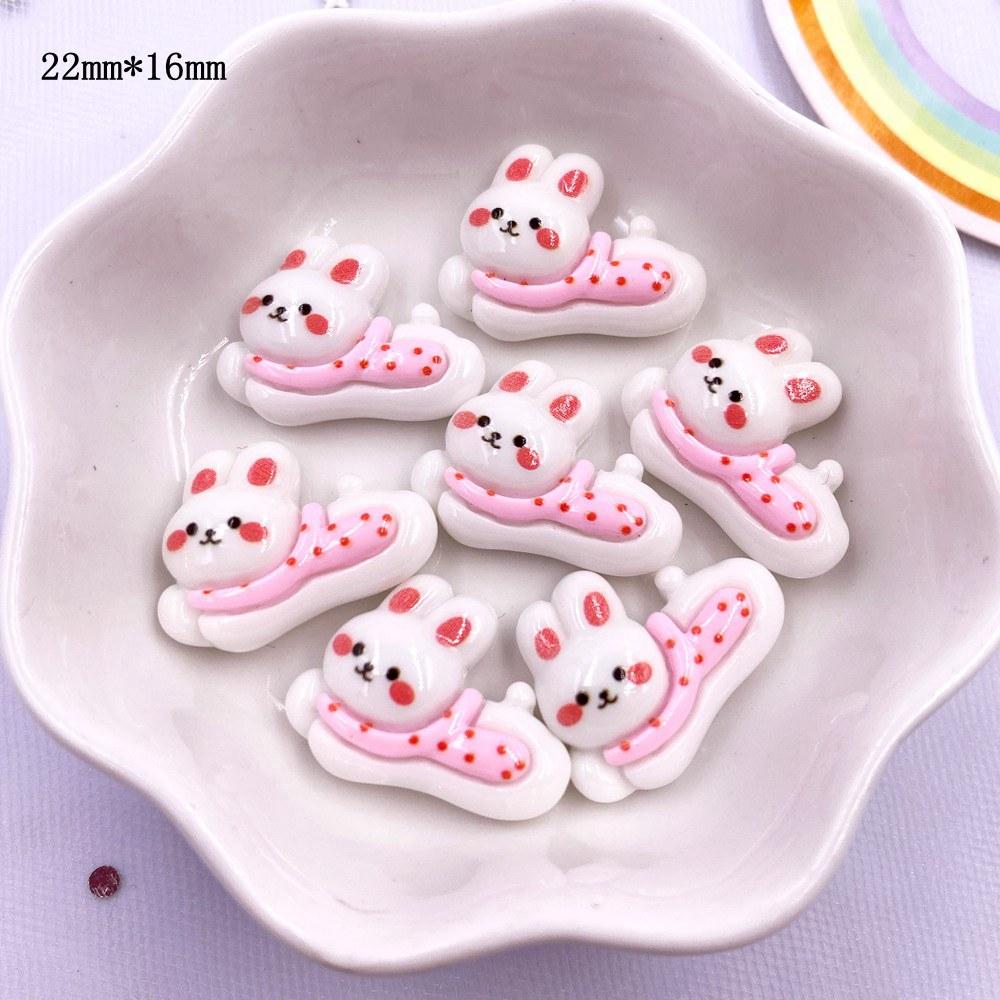 Harz Bunt 3D Mini Hase Bär Mädchen Junge Flatback Figuren Scrapbook 10 STK DIY Haarspange Haarnadel Handwerk Dekor Zubehör