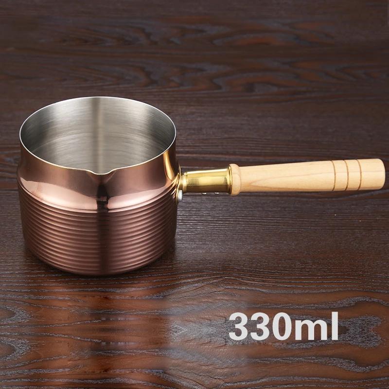 Choke Oil Pots Hot Oil Pan Butter Chocolate Melting Sauce Coffee Pot Milk Pot Panelas Small Pot Mini Stainless Steel Milk Pots