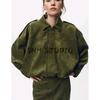 Spring New Suede Texture Mid Waist Midi Dress 4344156 Pilot Jacket Outwear 4344155