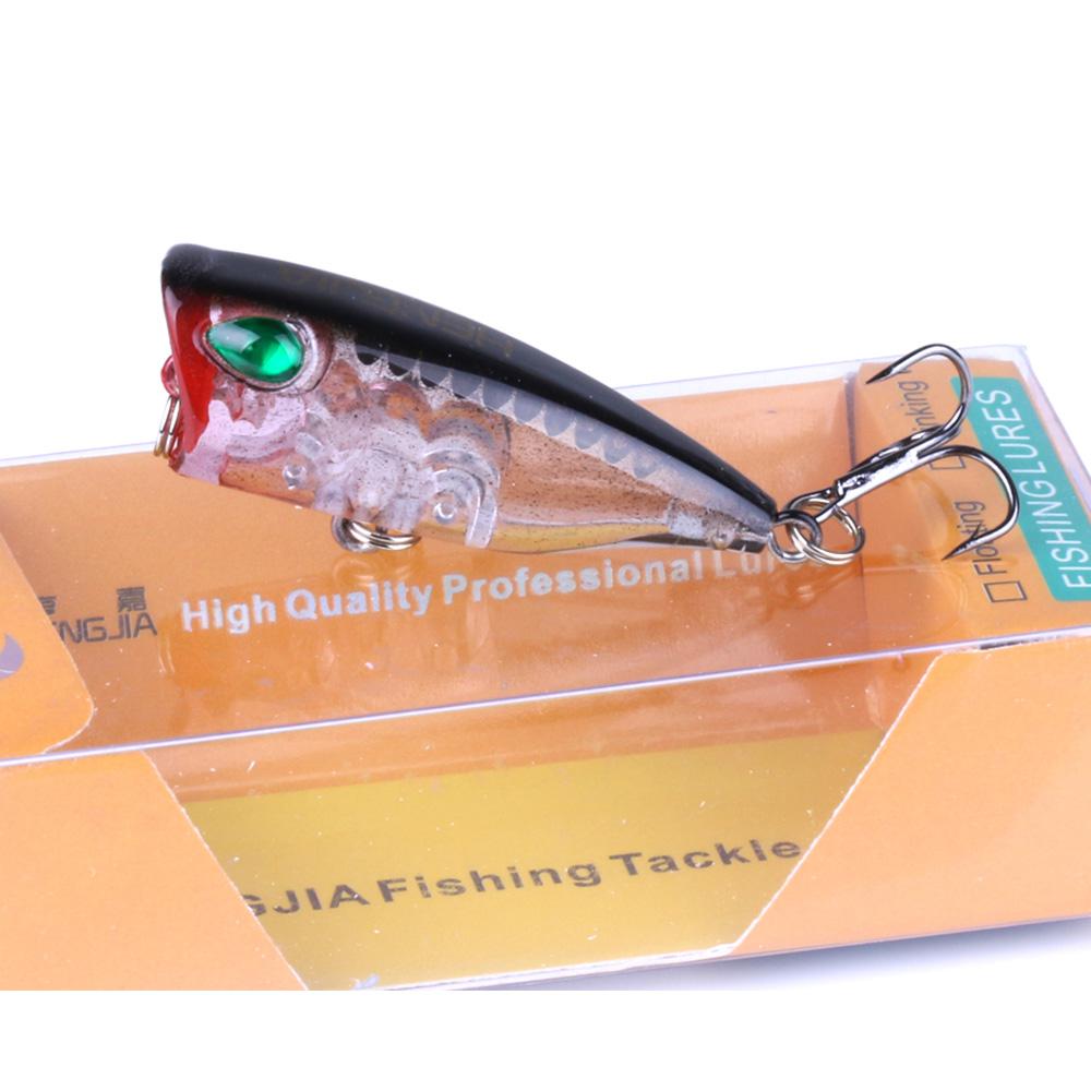1pc Hengjia Mini Topwater Popper Bait Plastic Bionic Wobbler Fishing Tackle
