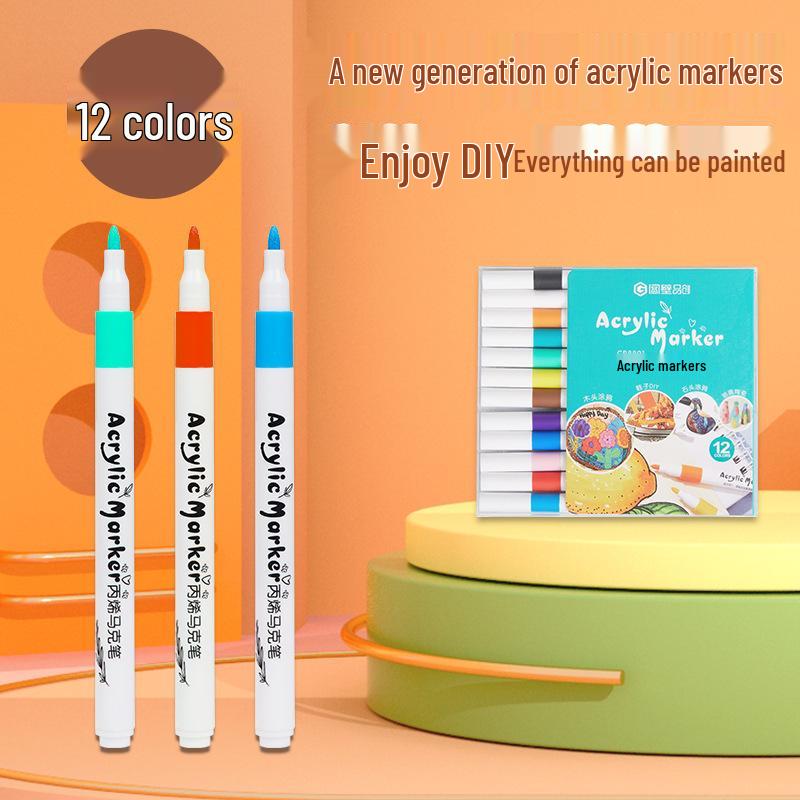Kids Quick-Dry Acrylic Doodling & Art Marker Set