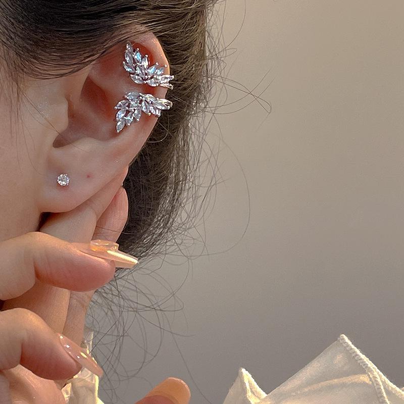 Luxury Zirconia Butterfly Ear Clip: No Piercing Needed