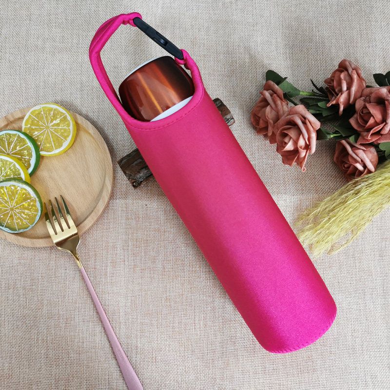 Baihui 500ml Large-Capacity Thermos Cup Cover for Adults, Portable Hand-Held Cross-Body Protective Cover, Anti-Fall