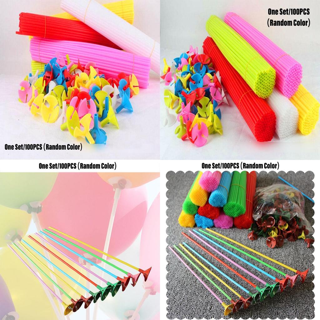 Kunststoff-Ballonhalter für Partydekorationen 27cm und 32cm Set mit 100 Stück