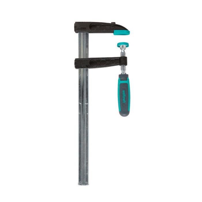 Serre-joint - WOLFCRAFT - SZ 80-300 - Poignée ergonomique - Axe en métal galvanisé