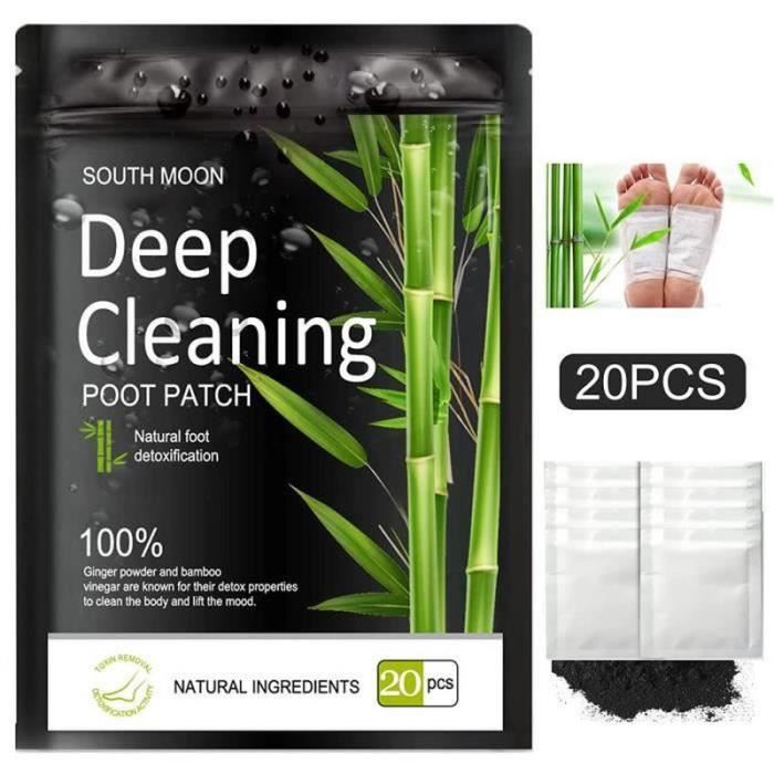 Détox pour les Pieds Patchs Detoxifiants PlantairesDeep Cleansing Detox Patches De PiedsVinaigre de Bambou Foot Patch20PCS