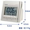CASIO DQD-705J-8JF Alarm Clock Radio Controlled Clock Silver Digital Double Alarm Snooze Light