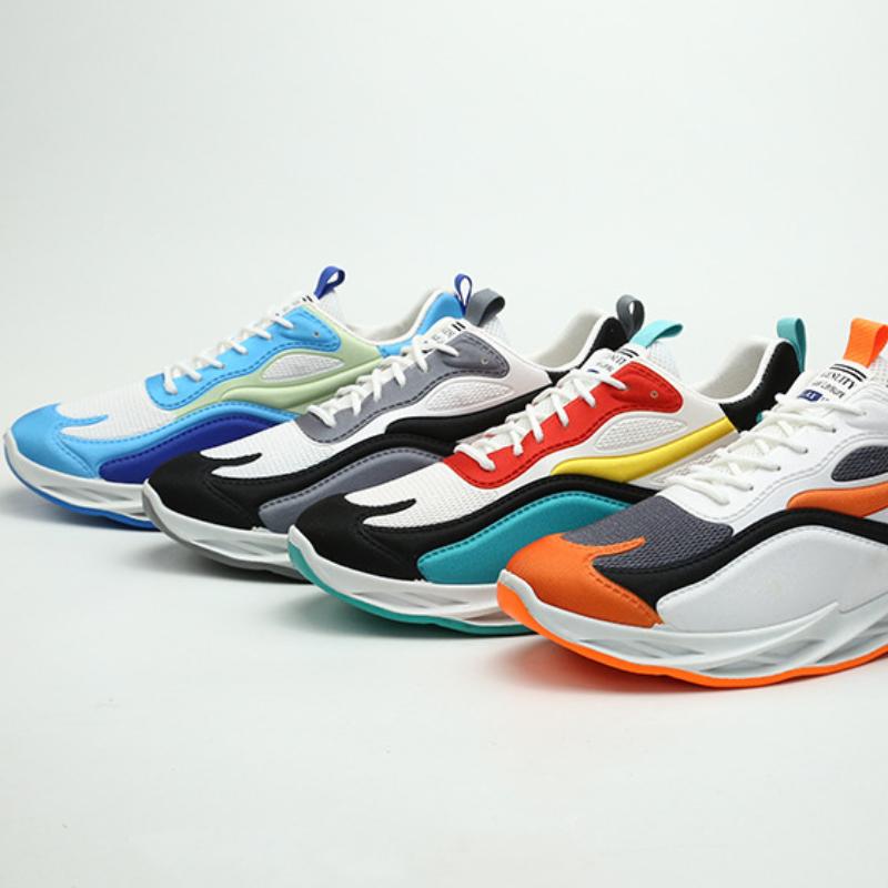 Frühling Herbst Neue Herren-Sneaker Laufschuhe mit weicher Sohle Mode Studenten Sportschuhe Freizeit-Schuhe Allrounder Herrenschuhe