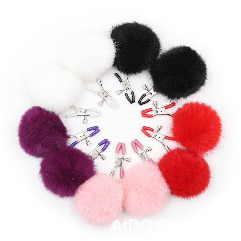 Steel Breast Clip Shaking Stimulate Sexy Papilla Clip Female Breast Clips Feather Breast Nipple Clamps Exotic Accessories