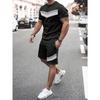 Men's T-shirt And Shorts Set Summer Men's Top Everyday Casual Men's Oversized T-shirt Outdoor Street Fashion Men's Sports Shorts