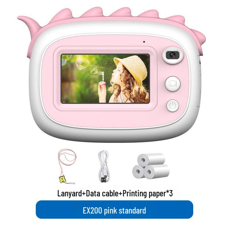 Q5 Barnas Dobbeltlinse Instant Print Kamera - Håndholdt Mini SLR Leketøy