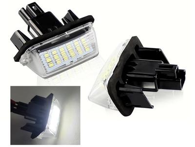 HDG Toyota Car License Lamps LED License Lamps 18 Rounds 2 Pack Toyota Vitz