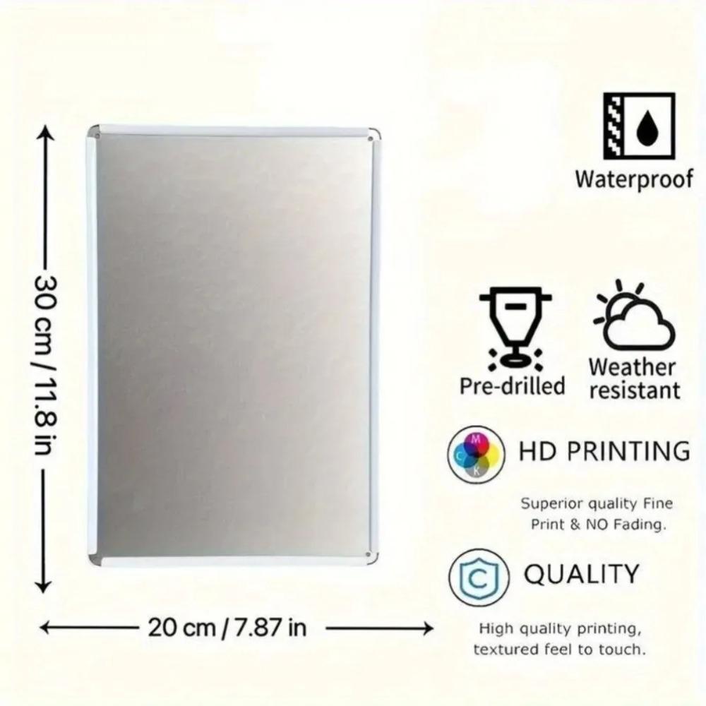 Brand Metal Wall Art Decor Rustic Plaque Sign Home Garden Hanging 2D Decorative