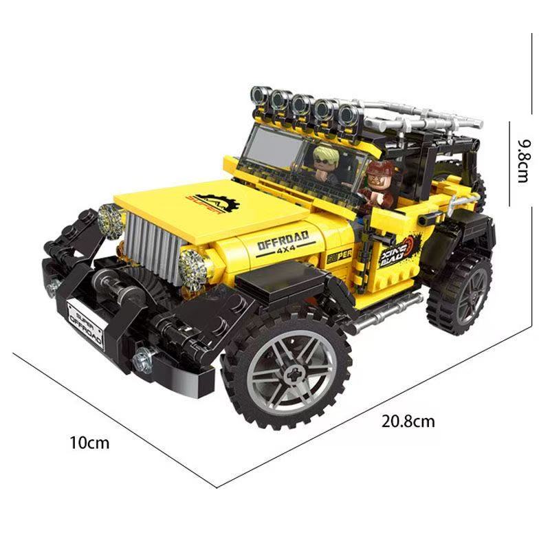 Technical Off-road Racing Big Feet Vehicle Model Building Blocks City Monster Trucks Bricks Toys For Children Kids Birthday Gift