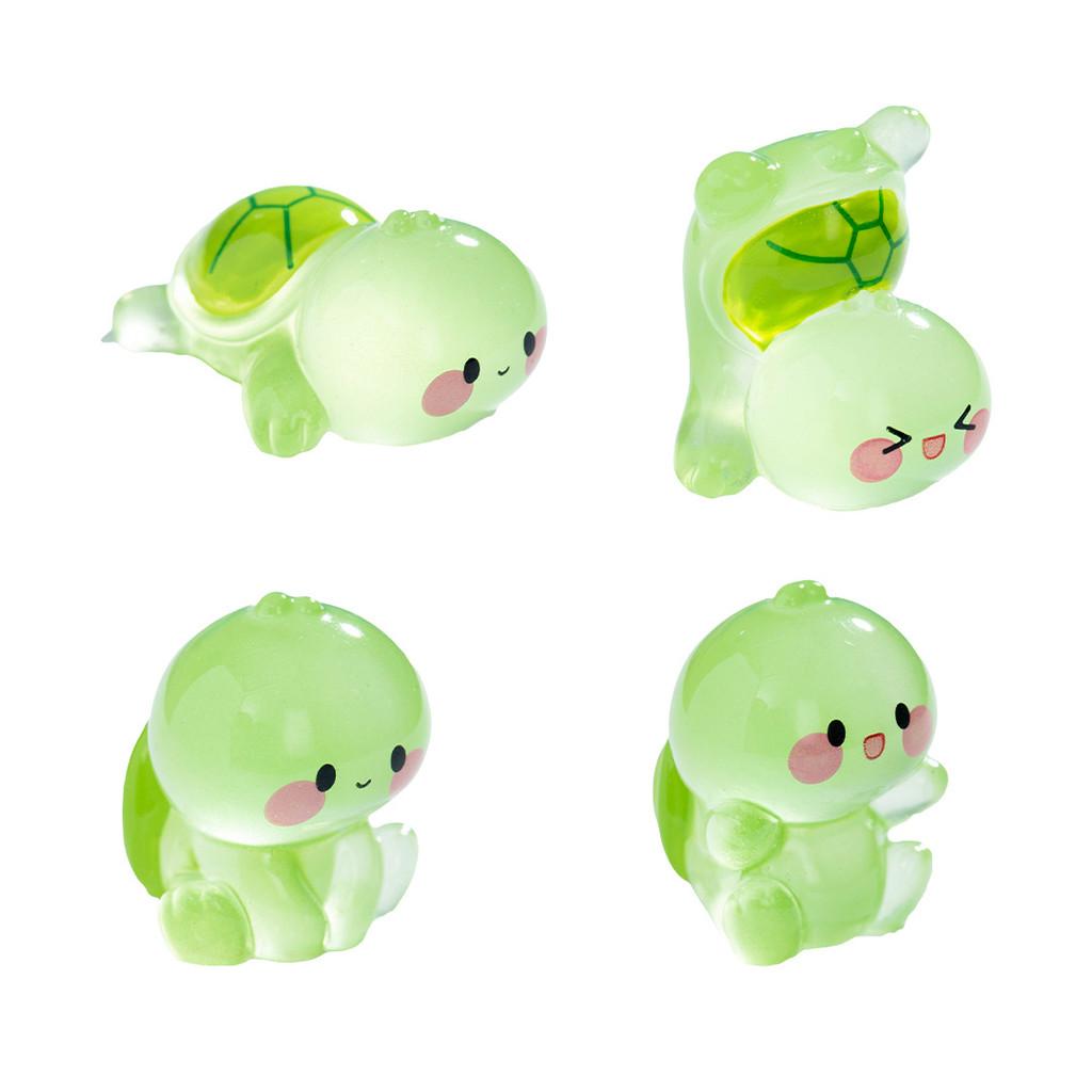 Resin Luminous Turtle Figurine For Desktop Decoration And Landscape Aquarium