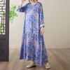 Long Sleeve Plus Size Cotton Vintage Floral New In Dresses for Women Casual Loose Spring Autumn Dress