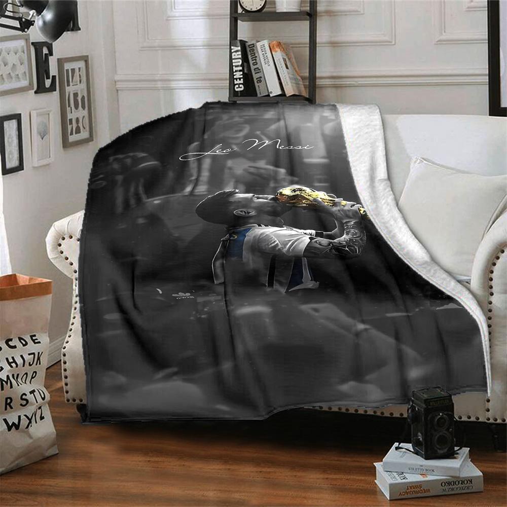 Pink Neon Soccer Stars Blanket Ultra-Soft Perfect for Bedding Office Bed All-Season Use Modern Style Perfect Gift for Relatives and Friends