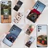 Red Tractors Car Cell Phone Case for Samsung Galaxy S26 Ultra S25 S24 S23 S22 S21 S20 Note10 Cover