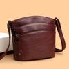 Middle-aged and elderly three-layer women's messenger bag New simple women's bag Casual mother bag Women's shoulder bag