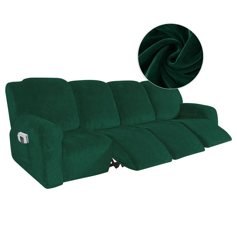 1/2 Seater Stretch Recliner Sofa Cover Soft Velvet Lazy Boy Armchair Covers Elastic Non Slip Sofa Slipcovers for Living Room