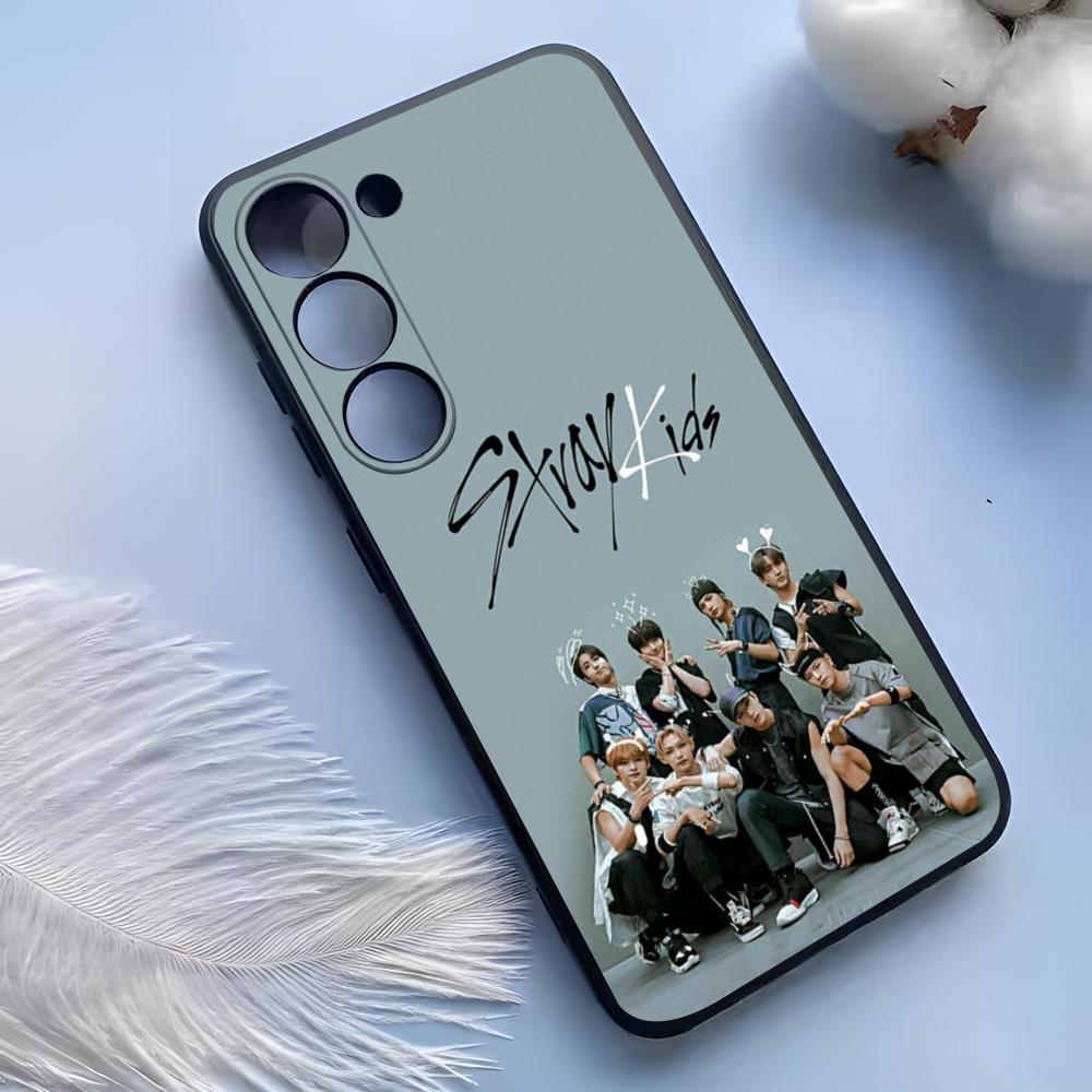 Funda de Teléfono de Moda Kpop S-Stray-Kids Para Samsung S25 Ultra S24 S23 S22 S21 S20 Plus Fe Galaxy A54 A53 A34 A25 Cubierta de Silicona