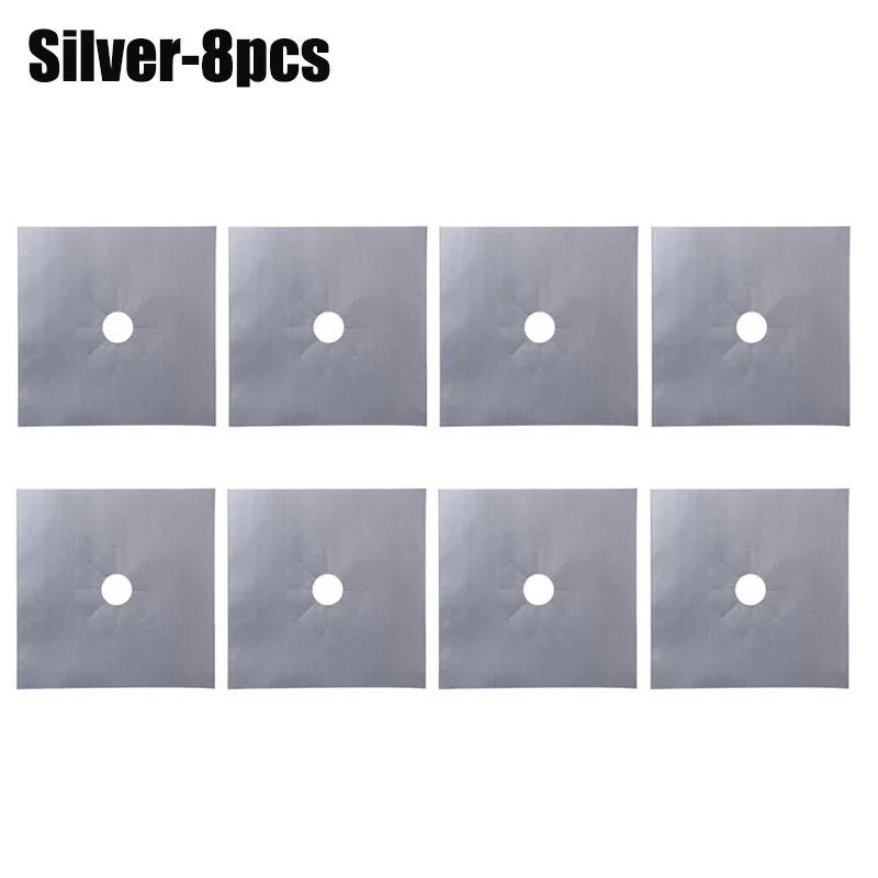 12 bucăți de protecție pentru aragaz cu gaz Bucătărie huse reutilizabile pentru arzător Protector covoraș pentru curățare capac de căptușeală protectori de sus pentru aragaz cu gaz