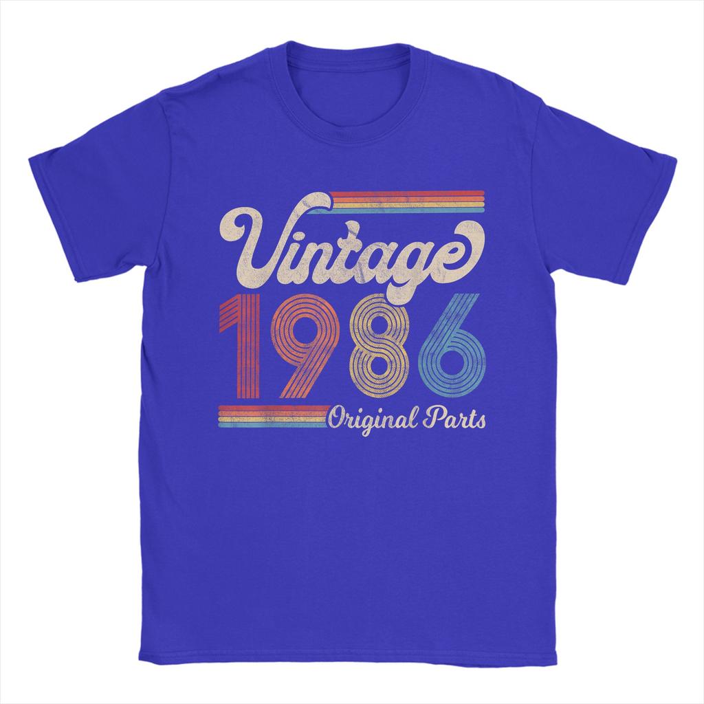 Mens Vintage 1986 Birthday Gift Born Made 1986 T Shirt Cotton Tops Humorous Short Sleeve O Neck Tee Shirt New Arrival TShirt