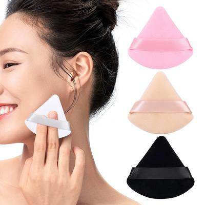 2PCS Short Pile Triangular Powder Puff