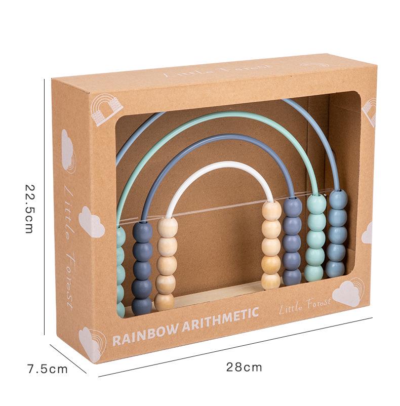 Colorful Four-Row Abacus for Early Math Learning and Teaching Aids