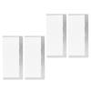 4 PCS Rhinestone Art Painting Ruler Stainless Steel Dotting Drills Alignment Tool Set Non Stick Positioning Ruler for